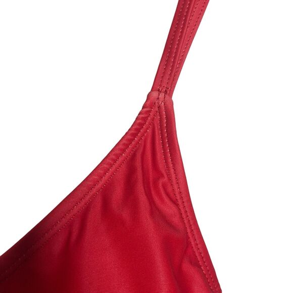 Juicy Couture Swimsuit Size L Colorblock One Piece Red Blue Scoop Back Strappy - Picture 7 of 16